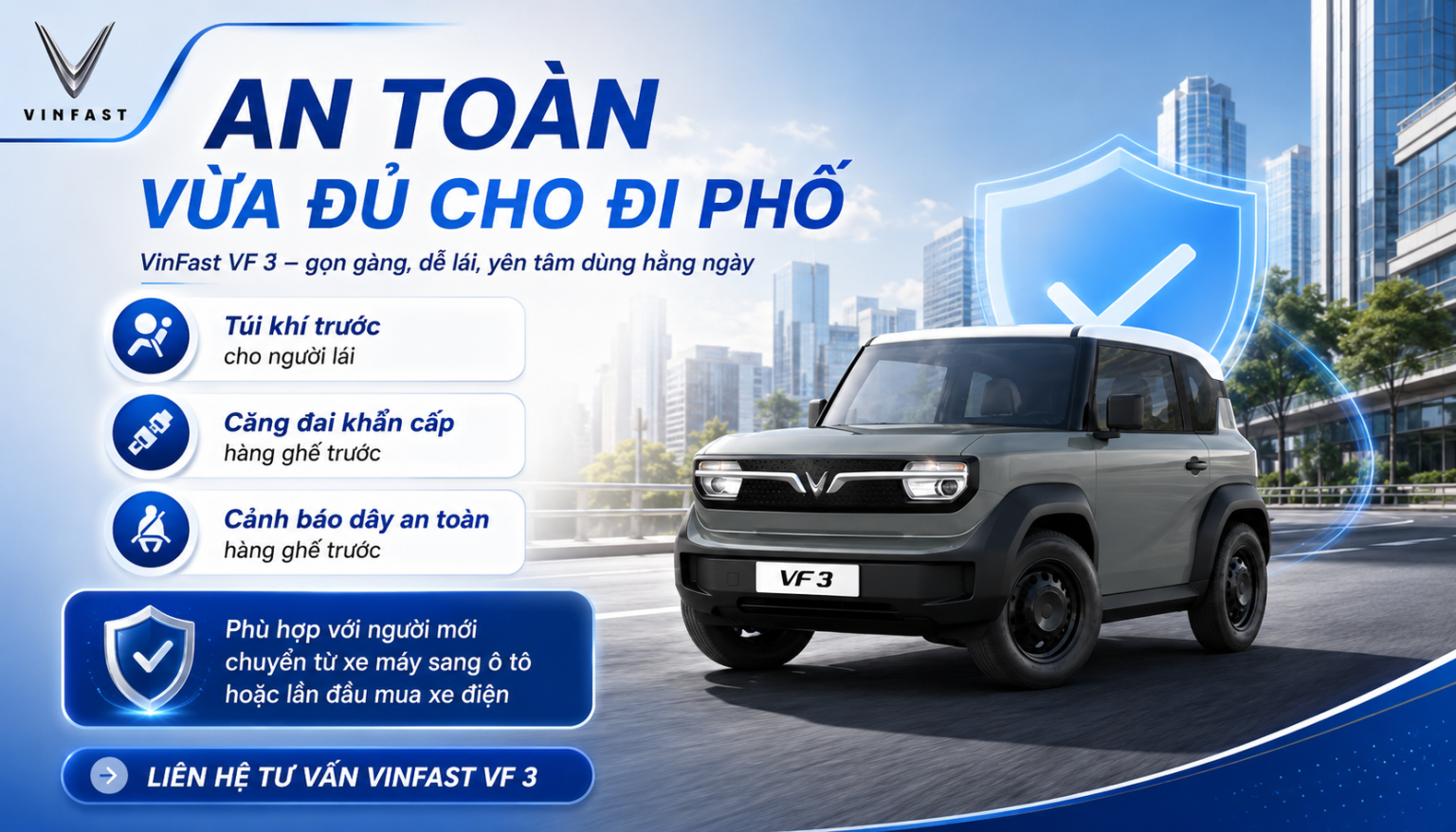 Các tính năng an toàn của Vinfast VF 3